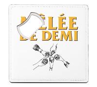 sous Verre Décapsuleur - Mêlée de Demi Sport Rugby Bière Bar Apéro - 1 unité (92 x 92 mm)