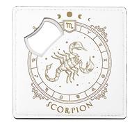 sous Verre Décapsuleur - Scorpion Cartomancie Signe Astrologie Zodiaque Astres Constellation Tarot - 1 unité (92 x 92 mm)