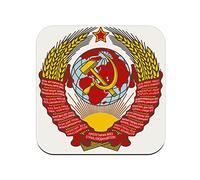 sous Verre en liège - Ecusson Embleme Partie Communiste URSS Russie Vintage - 1 unité (95 x 95 mm)