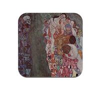 sous Verre en liège - Gustave Klimt/Vie et Mort - 1 unité (95 x 95 mm)