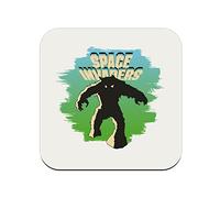 sous Verre en liège - Invader Alien Personnage Jeux Video Game Retro Classique Arcade - 1 unité (95 x 95 mm)