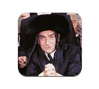 sous Verre en liège - Louis De Funès Rabbi Jacob Acteur Français Photo de Star Célébrité Vieux Cinéma Original 5 - Lot de 6 (95 x 95 mm)