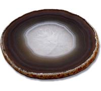 Sous-verre en pierre ronde Agate résistant à la chaleur pour la cuisine, la salle à manger et les boissons