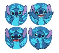 Paladone Dessous de verre Disney Stitch en forme de point Lot de 4