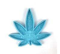 Sous-Verre Rond En Résine De Silicone En Forme De Feuilles De Mauvaises Herbes Pour Bricolage, Moule En Résine Époxy, Moules De Moulage En Silicone Pour Bricolage, Outils D'artisanat En Résine