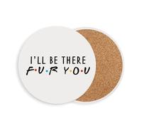 sous Verre Ronds en céramique - Cat Dog Fart Pun Friends - 1 unité (108 x 108 mm)