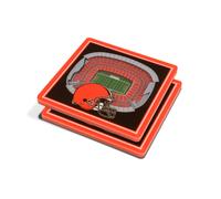Sous-verres 3D StadiumView de YouTheFan NFL Cleveland Browns - Stade FirstEnergy
