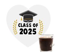 sous-Verres en Bois - sous-Verres Thermorégulateurs Style Ferme 5 Pièces - Support Décoratif Thème Diplôme 2025 Tendance pour Maison Bureau