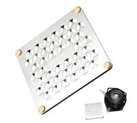 Sous-verres en métal, accessoires à double couche en acier inoxydable - Dessous de verre pour l'extérieur, pour cuisiner des aliments au four, tête de cuisinière, vacances de Noël, fête d'anniversaire