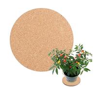 Sous-verres pour plantes : set de tapis en liège imperméable, dessous de verre réversibles | tapis antidérapants pour pots à fleurs pour décoration intérieure et extérieure, coussinets en liège