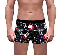 Sous-vêtement de Noël pour homme avec pochette pour ballons, boxeur, slip Santa Jockstrap Bulge Enhancement Running Male Hamac Pouch Xmas for Men Comfort Athletic Soft Sports Lightweight Workout, 08