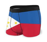 sous-Vêtement Drapeau Philippines Boxer pour Homme Shorts Sport Short en Coton Ajusté Boxer Homme pour Homme, Valentin, Anniversaire XL