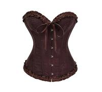 Sous-vêtement gainant pour les loisirs et les fêtes avec design à crochets, idéal pour les robes, les jeans, les culottes gainantes, marron, L