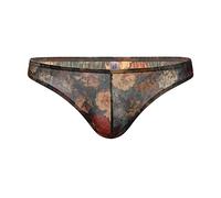 sous-vêtement Homme Mode Rétro en Culotte Triangulaire Imprimée - Basse Confortable et Douce pour Un Style Séduisant (Blue, L) #62