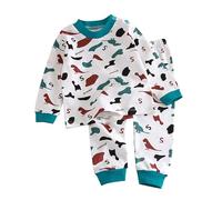 Sous-vêtement long en pur coton pour bébé avec imprimé dinosaure pour la maison livre de cuisine garçons, Camouflage, 4-5 ans