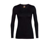 Icebreaker 200 Oasis Crew Merino Long Sleeve Base Layer Noir S Femme