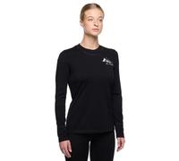 Sous-vêtement mérinos manches longues Femme Vaude Monviso II ( Noir / 40 )