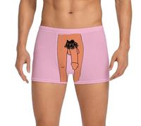 Sous-vêtement pour homme 2026 - Avec imprimé original - Décontracté - Confortable - Idéal comme ou pour la Saint-Valentin - Slip 2026 - Pour homme, Rose, 3XL