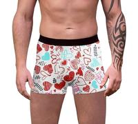 Sous-vêtement pour homme - Boxer amusant avec sangle jockstrap - Amélioration des renflements - Pochette pour homme - Confortable - Athlétique - Doux - Respirant - Sport - Saint-Valentin, blanc, XXL