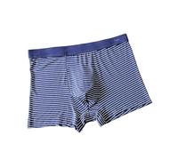 Sous-vêtement pour homme - Short court - Grande taille - Respirant - Peut être porté dans quatre sens, bleu, XXL