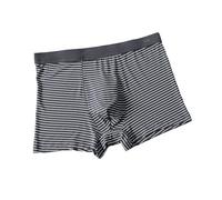 Sous-vêtement pour homme - Short court - Grande taille - Respirant - Peut être porté dans quatre sens, gris, XXL