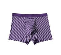 Sous-vêtement pour homme - Short court - Grande taille - Respirant - Peut être porté dans quatre sens, lilas, XL