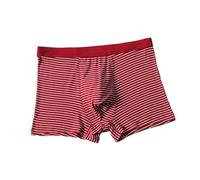 Sous-vêtement pour homme - Short court - Grande taille - Respirant - Peut être porté dans quatre sens, rouge, XXL
