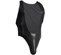 Sous-vêtement Seductive Siam en cuir synthétique pour homme, Noir , M