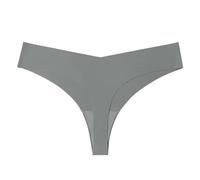 sous-vêtement T String Soie glacée, Couleur Chair, Taille Basse, Seamless, Respirant, Grande Taille#Z