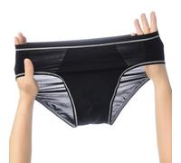 Sous-vêtement taille basse pour homme, slip en soie glacée ultra mince et respirant avec poche en U et design sans couture au niveau des hanches, sous-vêtements d'été légers en nylon élasthanne doux