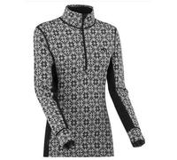 Kari Traa - Sous-vêtement mérinos Rose Half Zip - Femme Noir Taille M