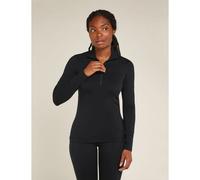Sous vétement technique ICEBREAKER Mer Core Heavyweight LS Half Zip (black) - Femme XS