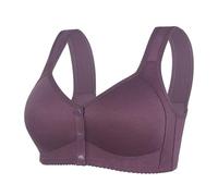 sous-vêtement Technique Women Shaped Cup Front Bra Without Wires Vest Style Plus Size Bra Legging Yoga Polaire (Grey, 36)