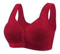 Sous-vêtement tendance et décontracté pour femme - Pour personnes âgées - Doux pour la peau et confortable - Soutien-gorge de sport à une épaule pour femme, bordeaux, 78