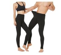 Sous-vêtement thermique épais 100 % laine mérinos pour homme et femme - Legging d'hiver pour femme - Couche de base - Caleçon long pour homme - Collants lourds 100, Femme Épais Gris Foncé, XXL