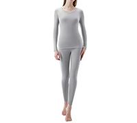 sous Vetement Thermique Femme Ski, Ensemble DéTente Legging Chaud Hiver De Ski De Couleur Unie Confortables Ultra-Fins Bonne Respirabilité Et éLasticité Doux