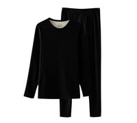 sous Vetement Thermique Femme Ski, Vetement Chaud Hiver Ensemble DéTente Doux sans Couture Velours Lingerie LéGer Confortable pour Dormir ÉPaississant Bonne éLasticité