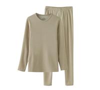 sous Vetement Thermique Femme Ski, Vetement Chaud Hiver Ensemble DéTente Doux sans Couture Velours Lingerie LéGer Confortable pour Dormir ÉPaississant Bonne éLasticité