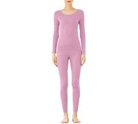 sous Vetement Thermique Grand Froid Femme Legging Chaud Hiver Taille Haute - Chemise Thermique Simples CaleçOn Long Ultra Doux Mince Couche De Base Hauts Et Bas sans Couture 2 PièCes