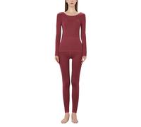 sous Vetement Thermique Grand Froid Femme Legging Chaud Hiver Taille Haute, Tenue D'IntéRieur Ultra Mince Doux LéGer sans Couture éLasticité Coupe AjustéE Confortable