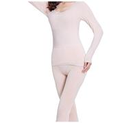 sous Vetement Thermique Grand Froid Femme, Vetement Chaud Hiver Ensemble DéTente en Dentelle Sexy sans Couture AntibactéRien Coupe AjustéE Imprimé ÉLastiques