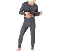 Sous Vetement Thermique Homme Collant Thermique Hommes Hiver sous-Vêtements Thermiques Homme sous Pull Thermique Énsemble Ski Collant Elasticité Ensemble Thermique Respirant sous Pantalon Thermique