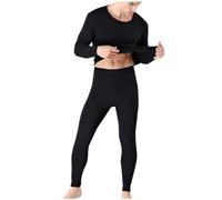 Sous Vetement Thermique Homme Collant Thermique Hommes Hiver sous-Vêtements Thermiques Homme sous Pull Thermique Énsemble Ski Collant Elasticité Ensemble Thermique Respirant sous Pantalon Thermique