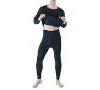 sous Vetement Thermique Homme,Pantalon Chauffant Homme Collant&Haut Thermique Homme Manches Longues Hiver Automne,sous Vêtements Chaud Homme D'Intérieur