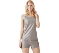 sous-vêtements Ajustés Anti-radiations Authentiques pour Femmes, 100% Fibre D’Argent, Blindage Emf/RFID/Emi, sous-vêtements De Protection Domestique RF WiFi Radiation, Shortsandvest, 3XL