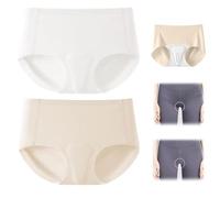 Sous-vêtements anti-cernes à bout camel pour femmes sans couture cameltoe preuve athlétique sans ligne de culotte culotte d'entraînement pour femme, blanc, M