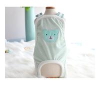 sous-vêtements Anti-harcèlement pour Chiens De Compagnie Petites Et Moyennes Chiennes Couches Physiologiques avec Bretelles Réglables(Avocado Bear,M)
