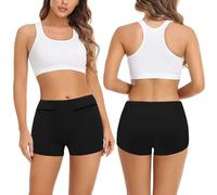 Sous-vêtements antivol pour femmes avec poche secrète culotte féminine pour voyage vacances argent carte passeport sécurité protection, Noir , S(Tag XL)