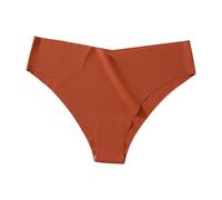 sous-vêtements Bikini Taille Haute pour Femmes, sous-vêtements Hipster Lisses, Respirants pour Dames Culotte sans Couture Coton Femme Boxer Dim Femme (Orange, L)