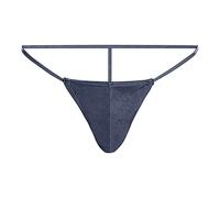 Sous-vêtements bio hommes taille basse sexy poche string couleur triangle poche slip slip slip sous-vêtements homme boxer sans couture, Marine, taille unique